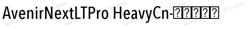 AvenirNextLTPro HeavyCn字体转换